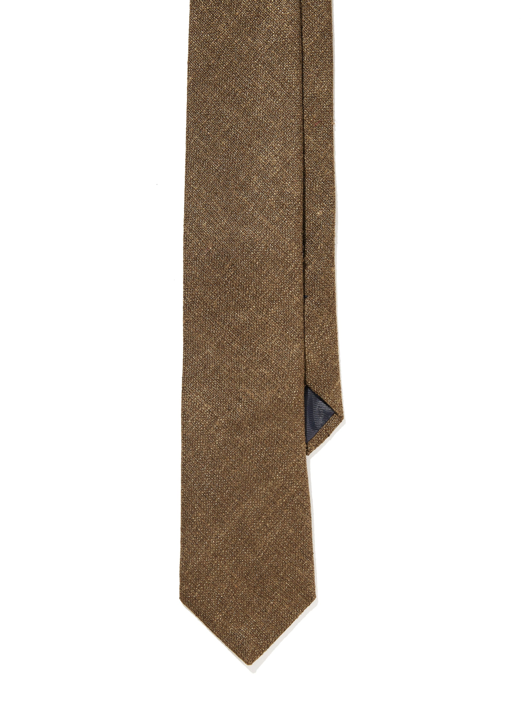 Silk Tie - Olive Tussah