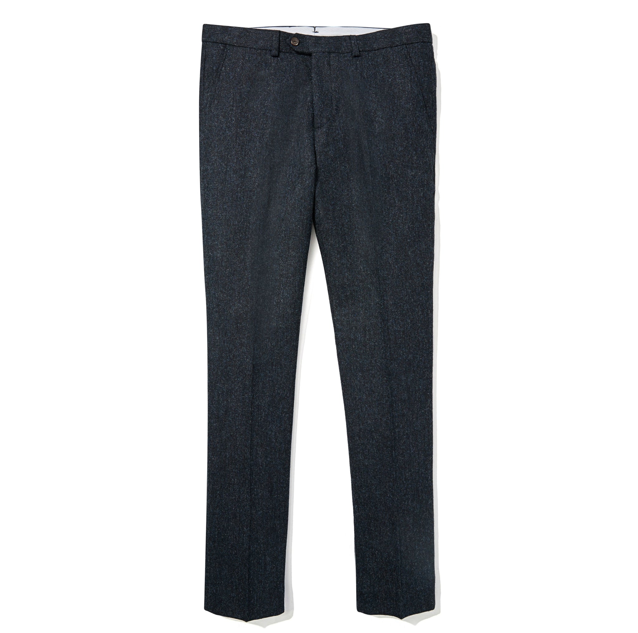 Abraham Moon English Wool Pants - Navy Donegal