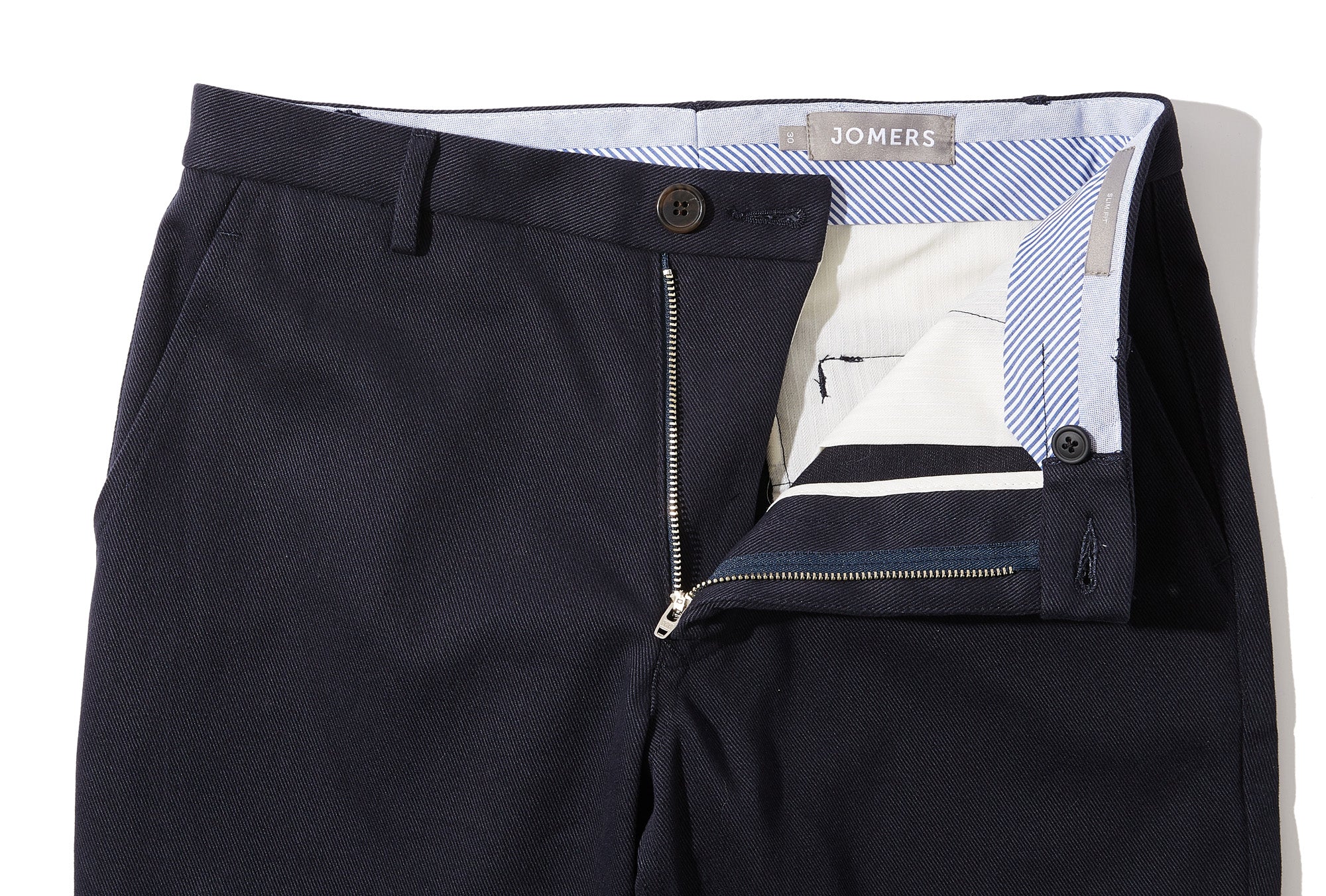 Belmont (Slim) - Navy Brushed Japanese Twill Chino
