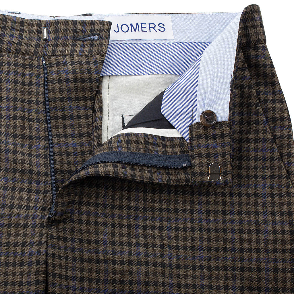 Dunham - Brown Wool Tattersall