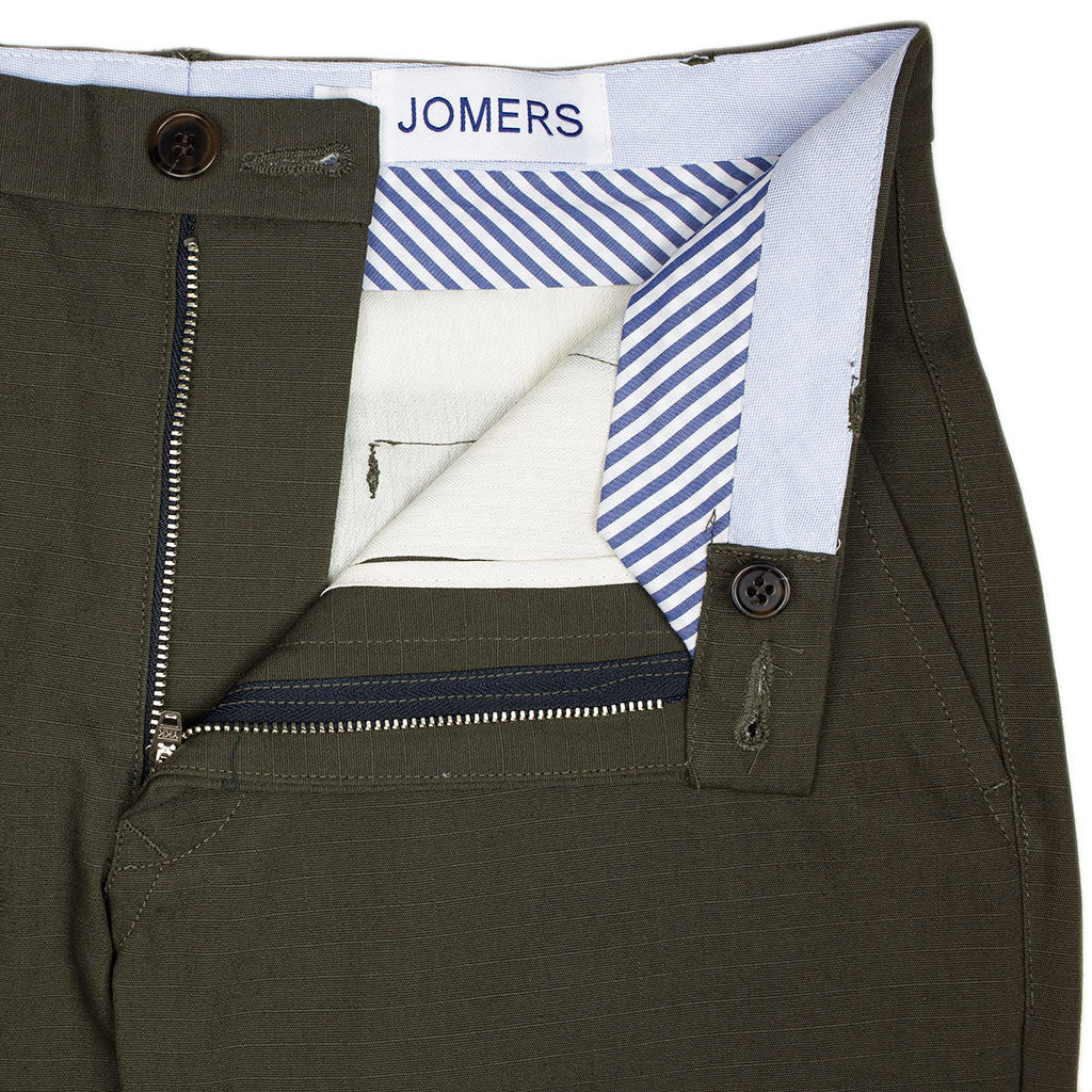 Dumont (Slim) - Moss Heavyweight Ripstop Chino