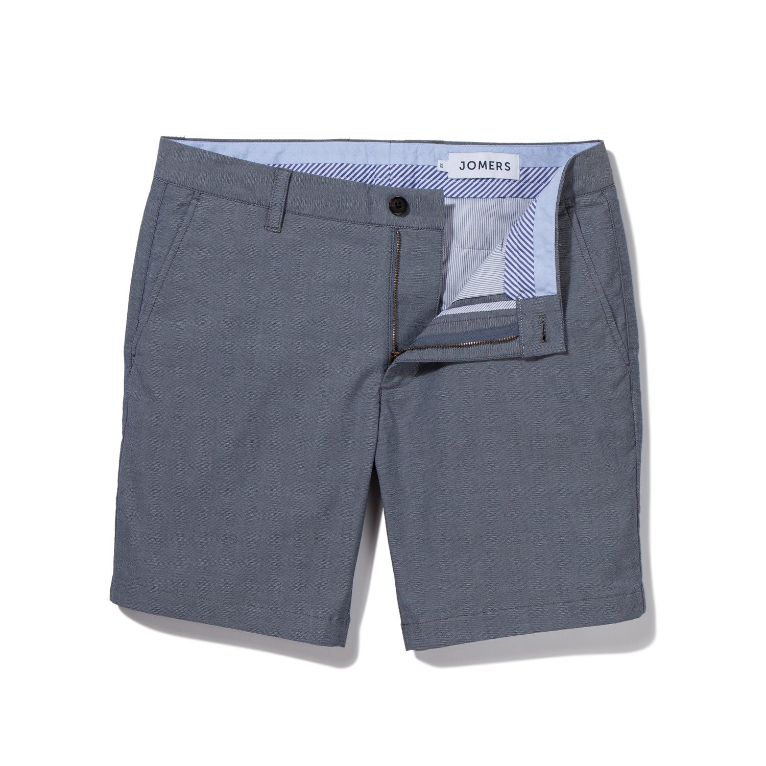 Light Blue Stretch Dobby Shorts