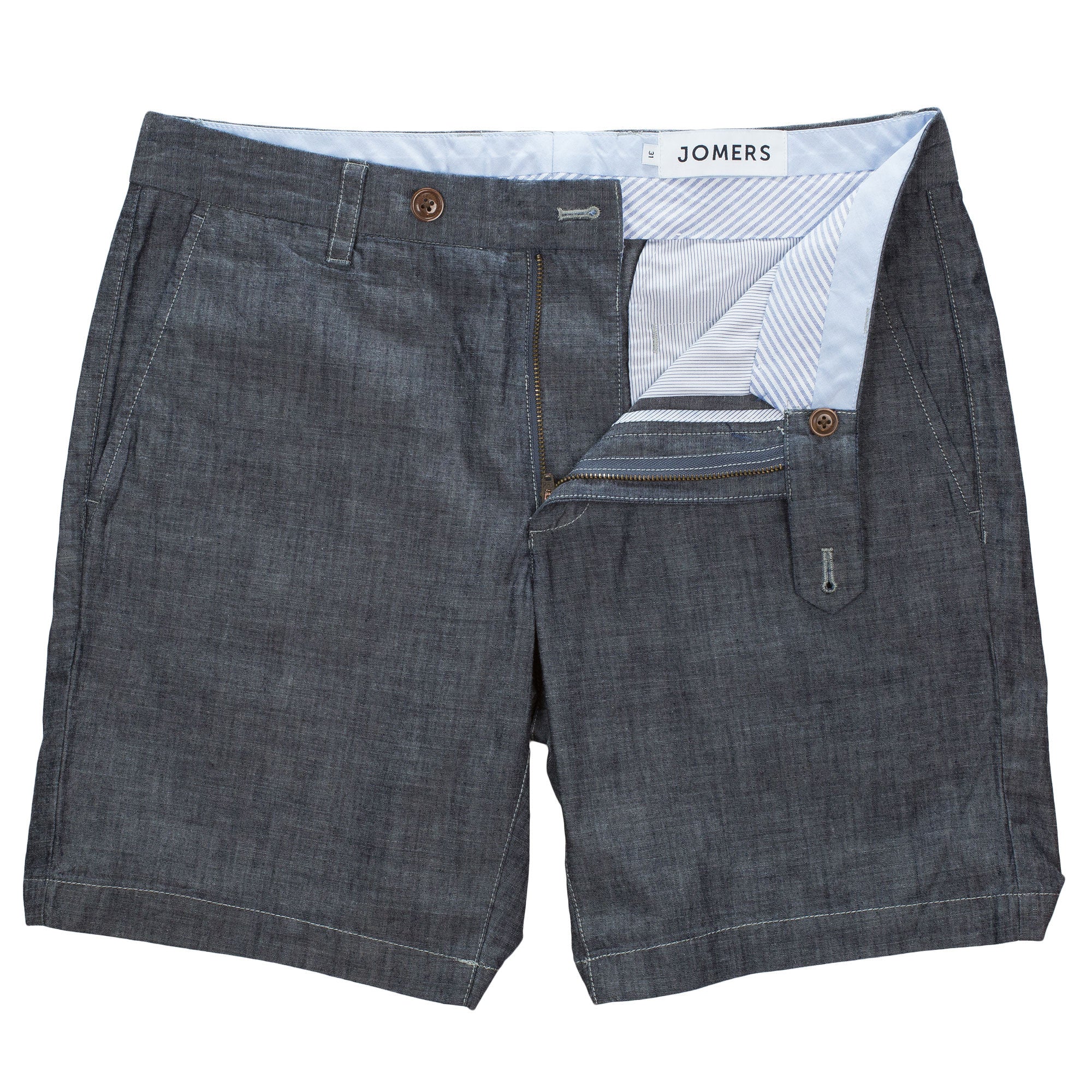 Cowper - Indigo Chambray Shorts