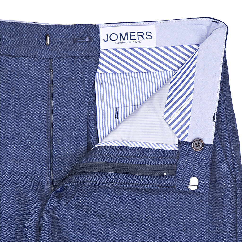 Emerson - Indigo Speckled Herringbone
