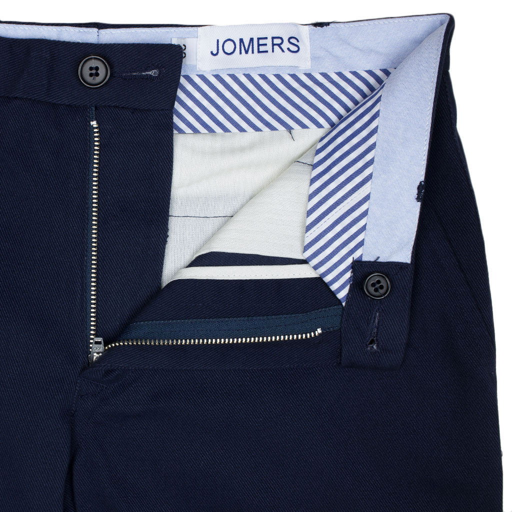 Belmont (Slim) - Navy Brushed Japanese Twill Chino