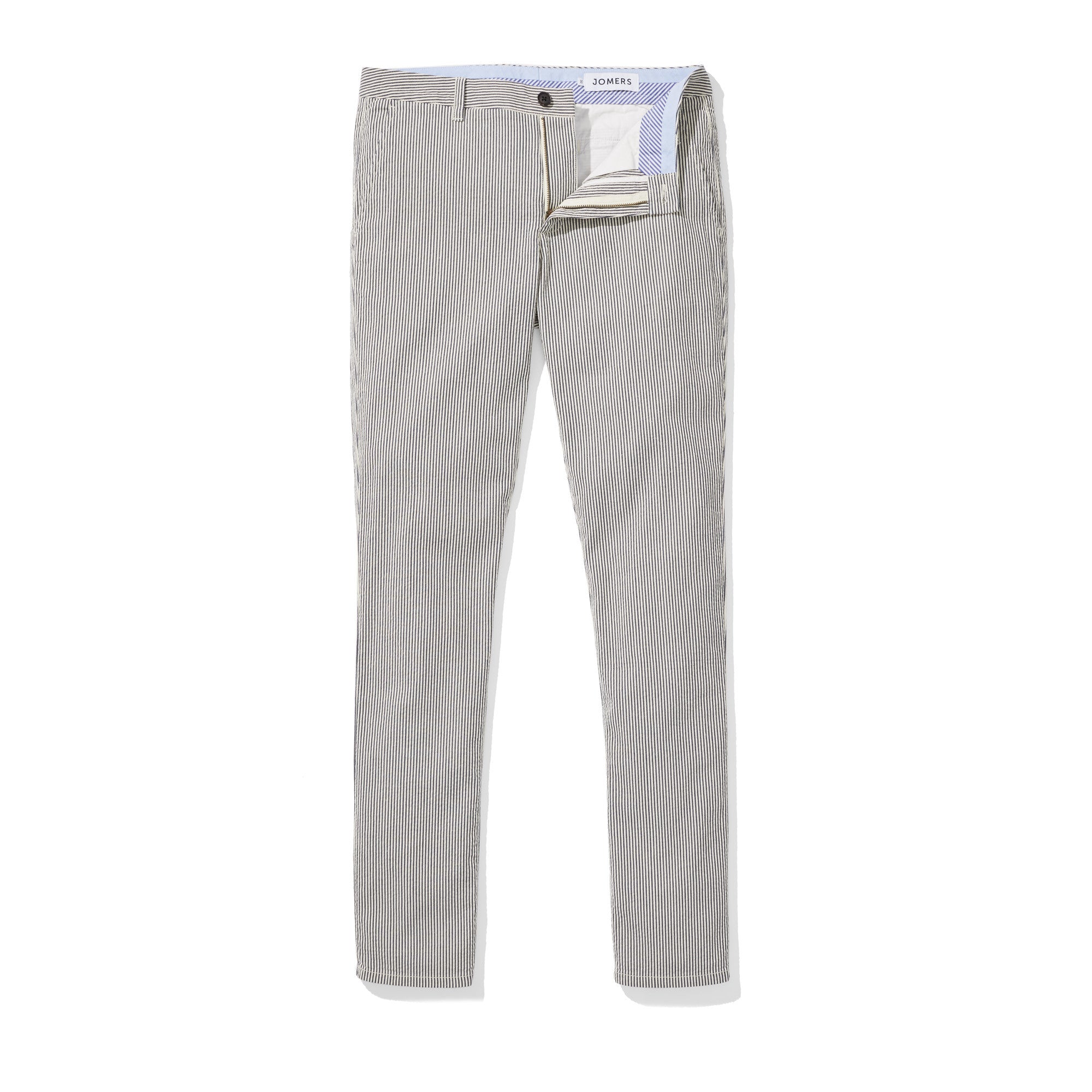 Charlton (Slim) - Navy Japanese Seersucker Chinos