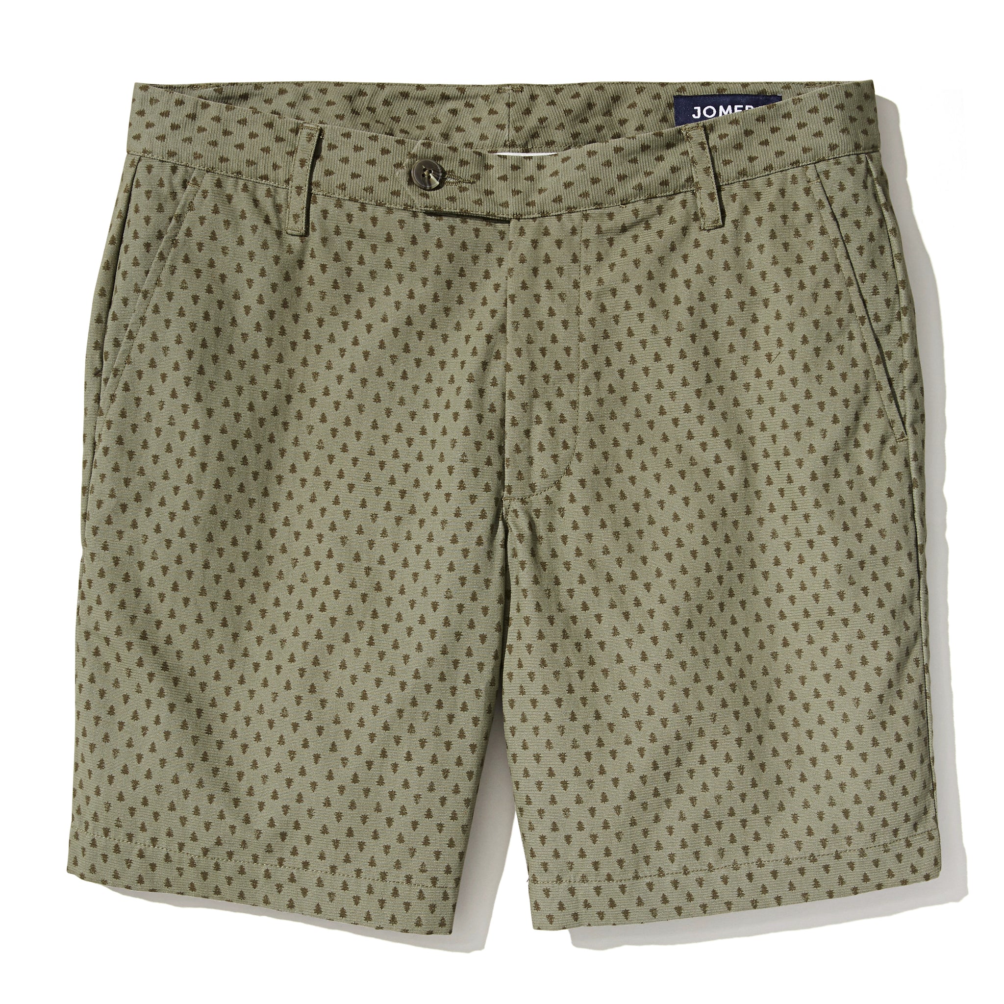 Wabash - Corded Evergreen Print Shorts