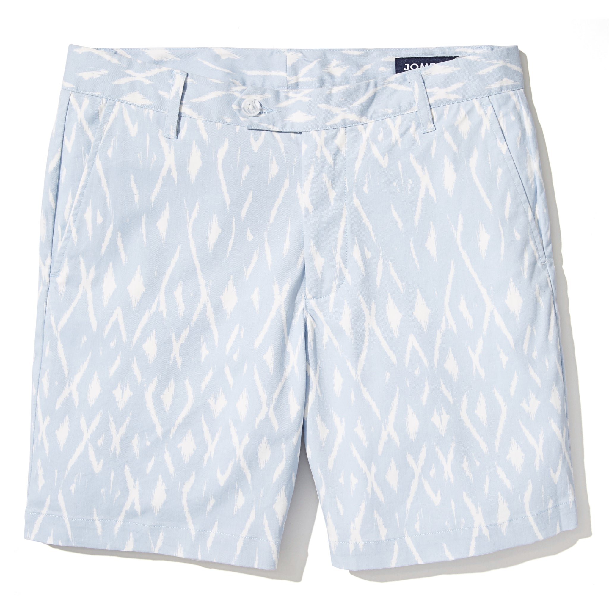 Claude - Sky Blue Ikat Print Shorts