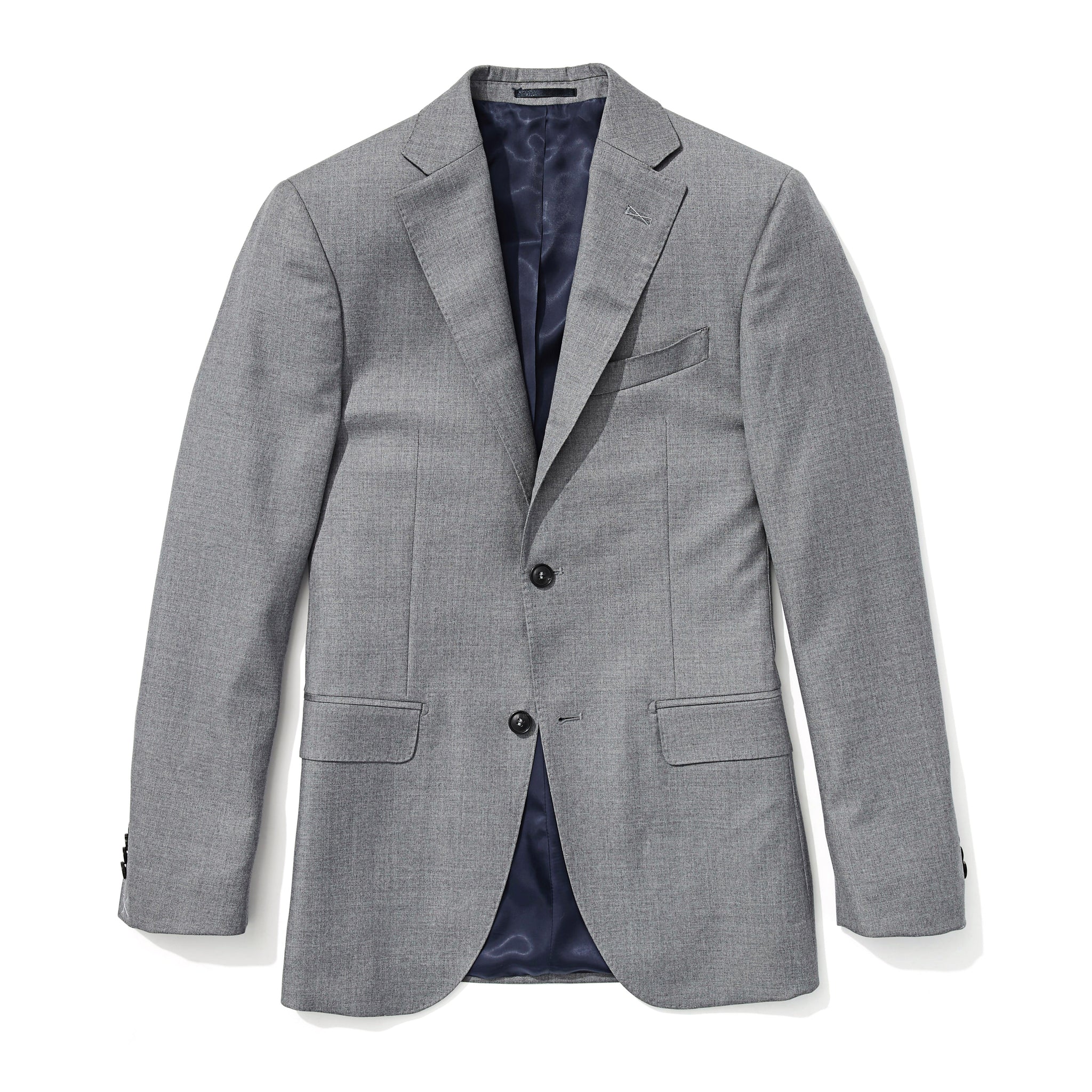 Slim Italian Wool Suit - Gray