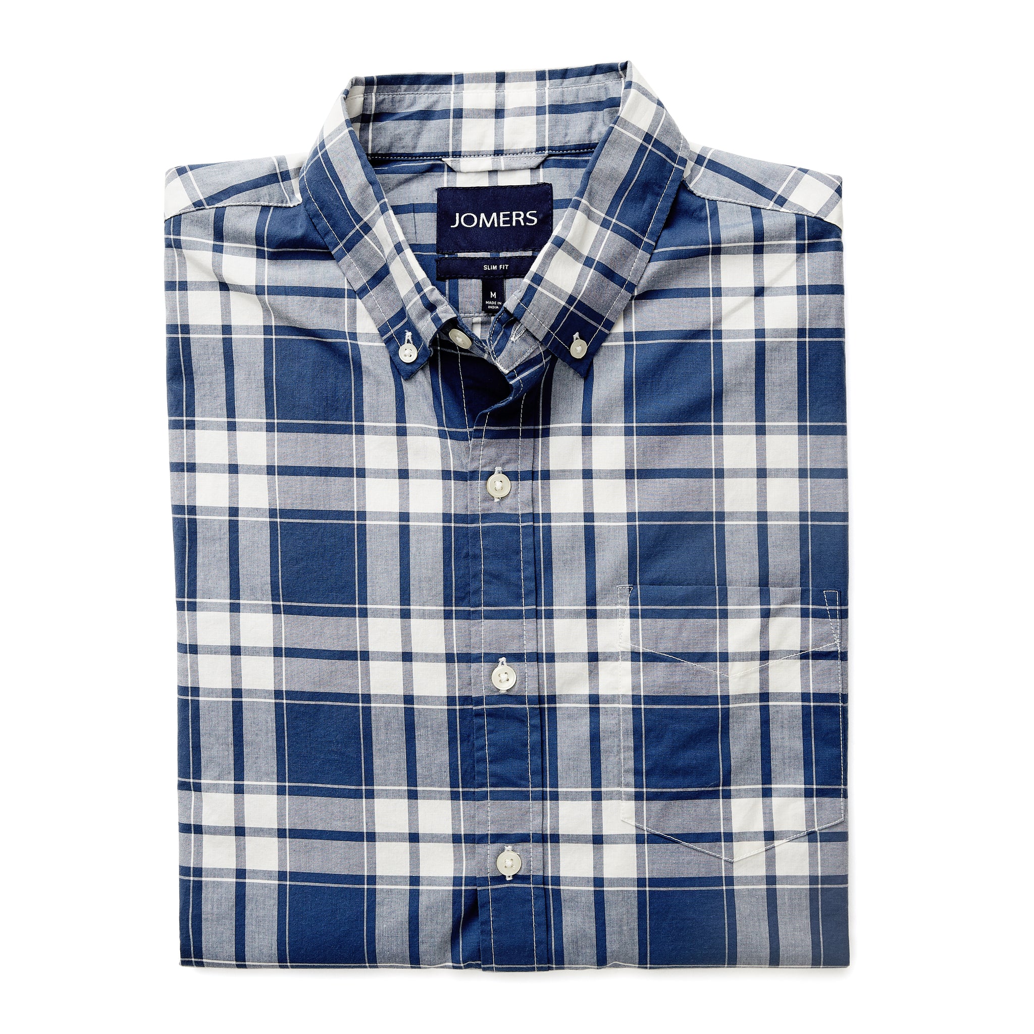 Washed Button Down Shirt - Laurel Plaid