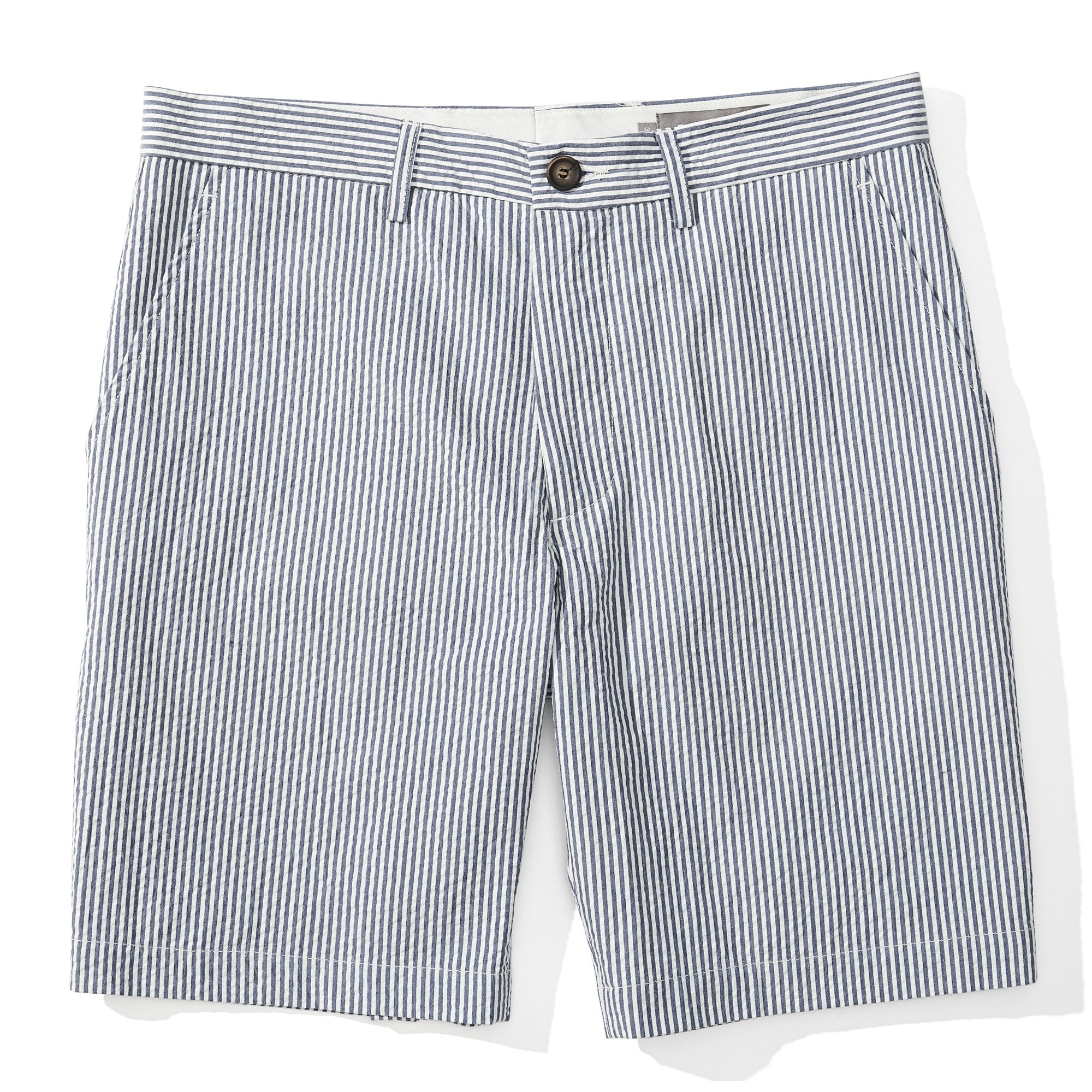 Ashton - Navy Seersucker Shorts