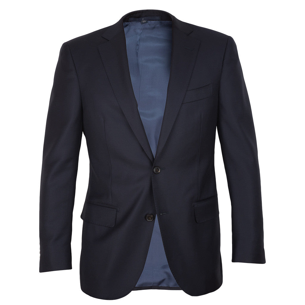 Navy Vitale Barberis Caninco Half Canvas Men's Suit