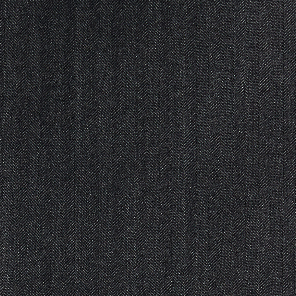 Italian Wool Dress Pants - Dark Gray Herringbone