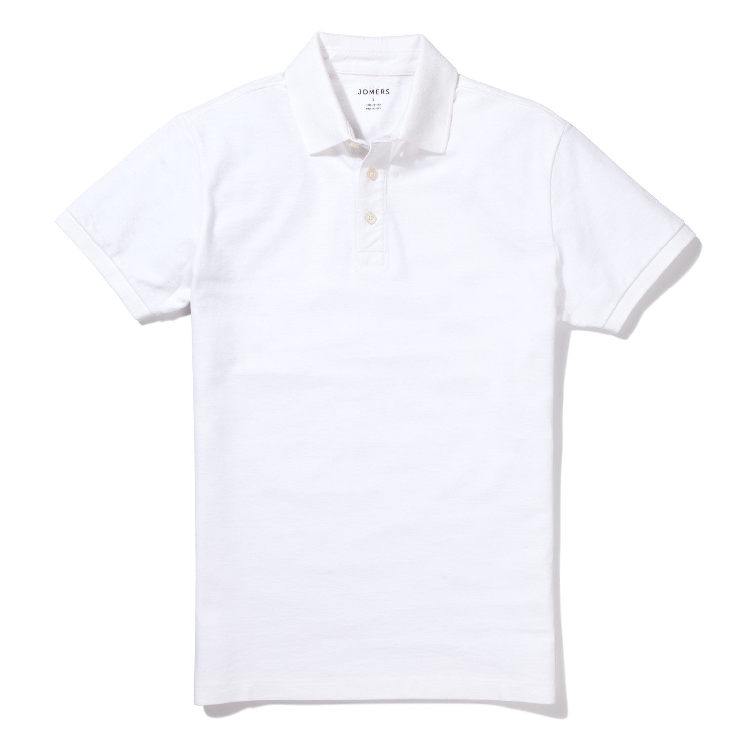 Elm St. - White Pique Polo