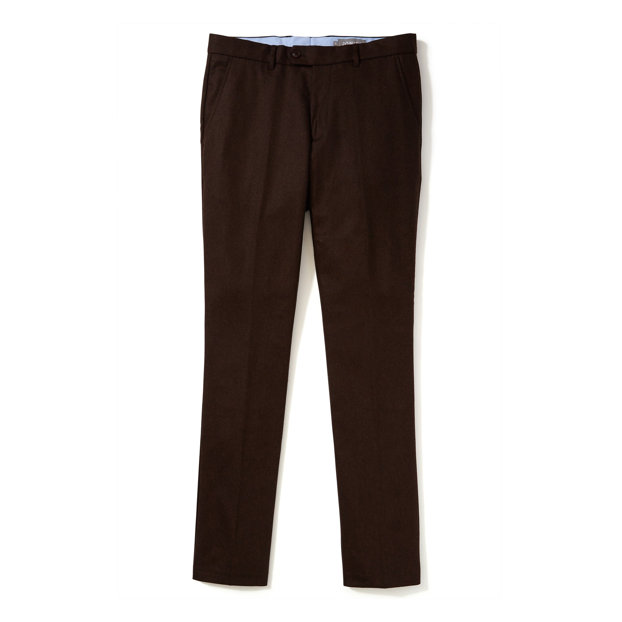 Italian Wool Flannel Dress Pants - Heather Merlot