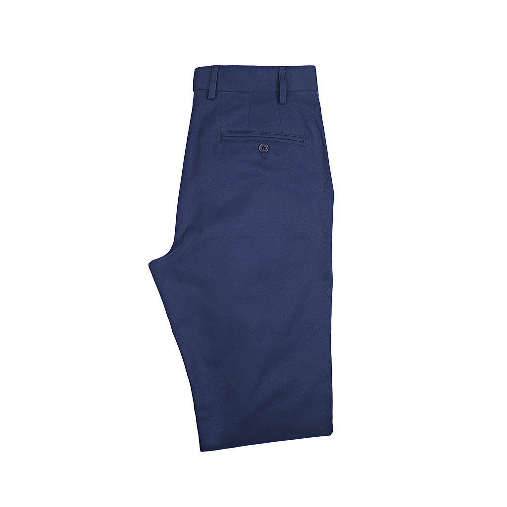 Wooster (Slim) - Navy Brushed Heavyweight Twill