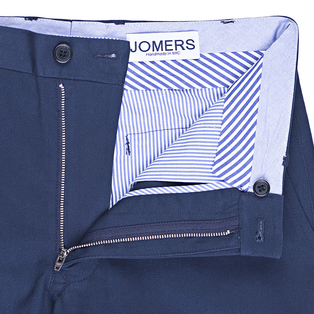 Wooster (Slim) - Navy Brushed Heavyweight Twill