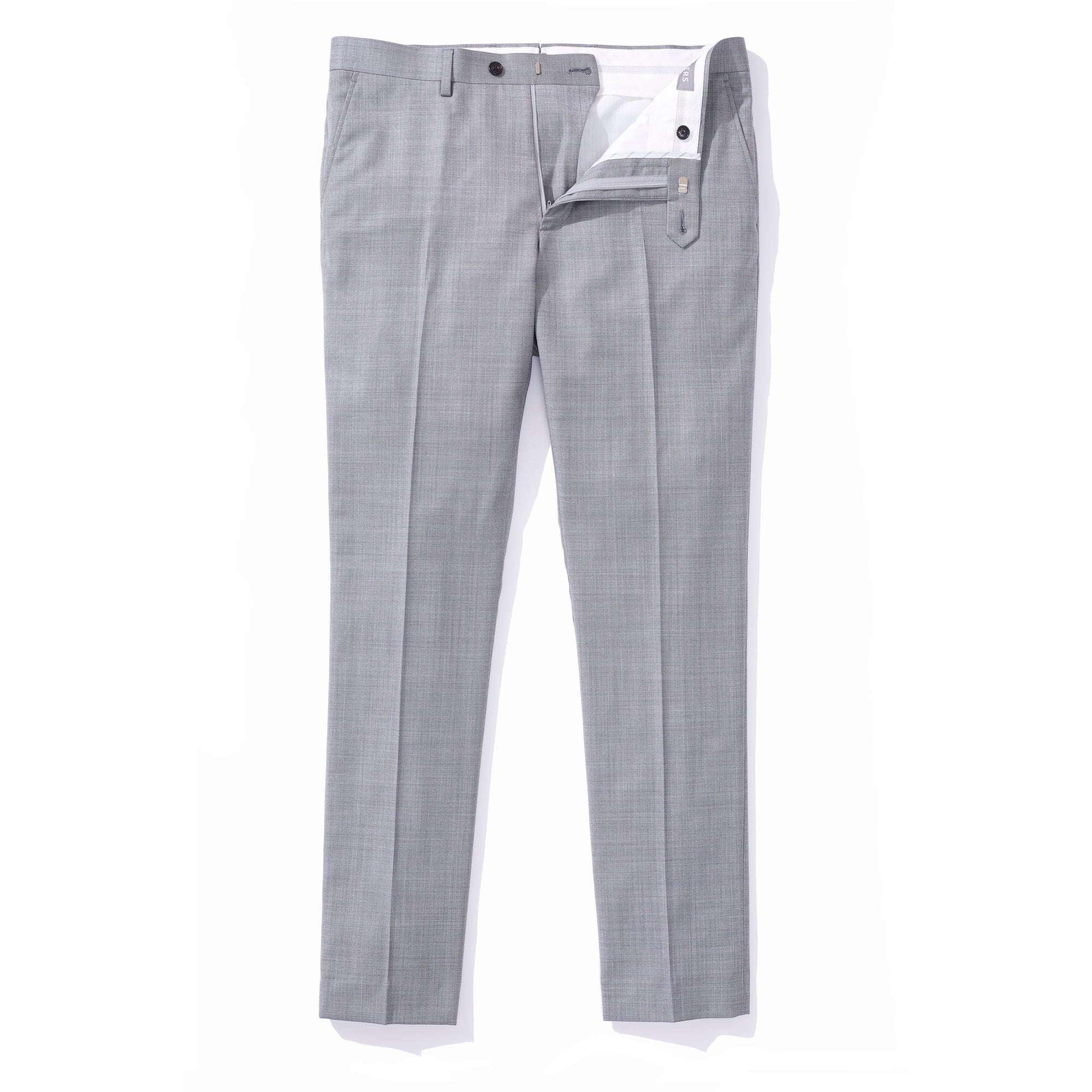 Grey Sharkskin Vitale Barberis Canonico Men's Dress Pants