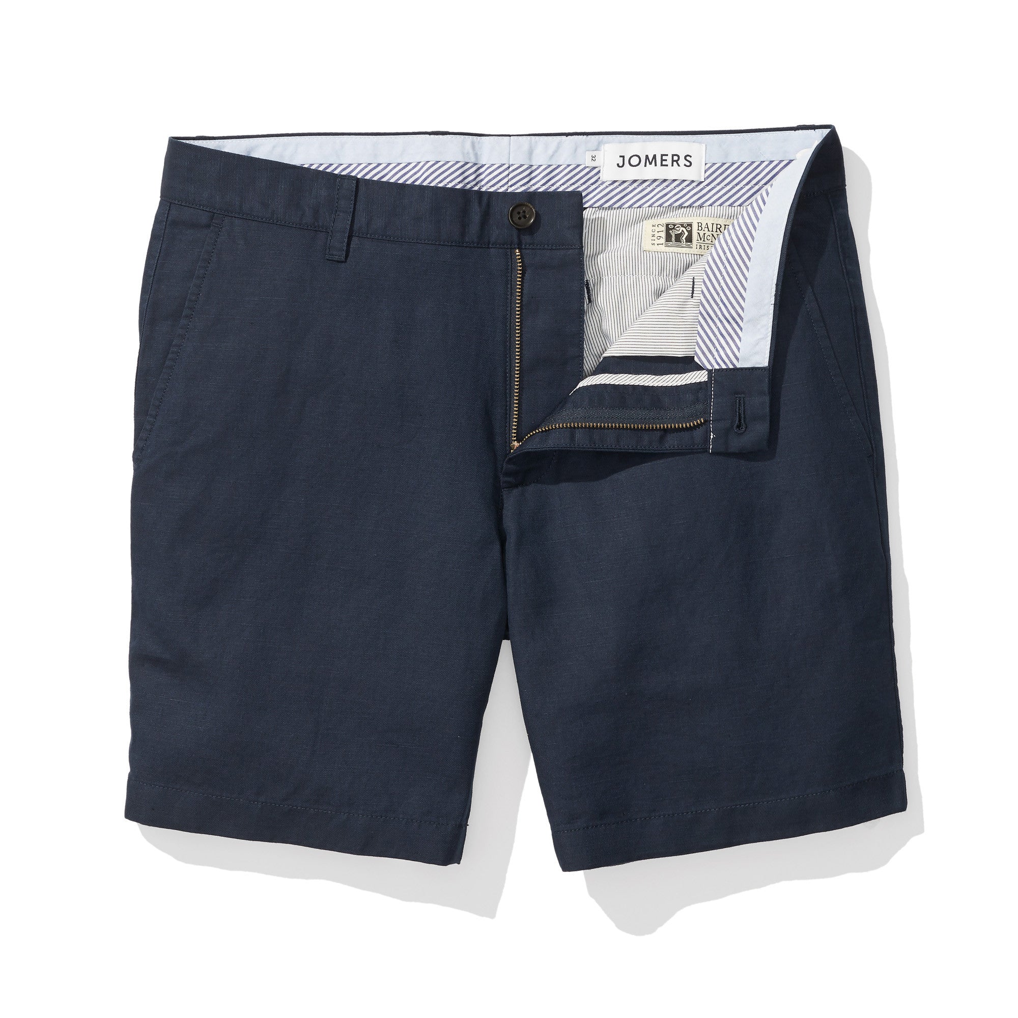 Navy Baird McNutt Irish Linen Mens Shorts