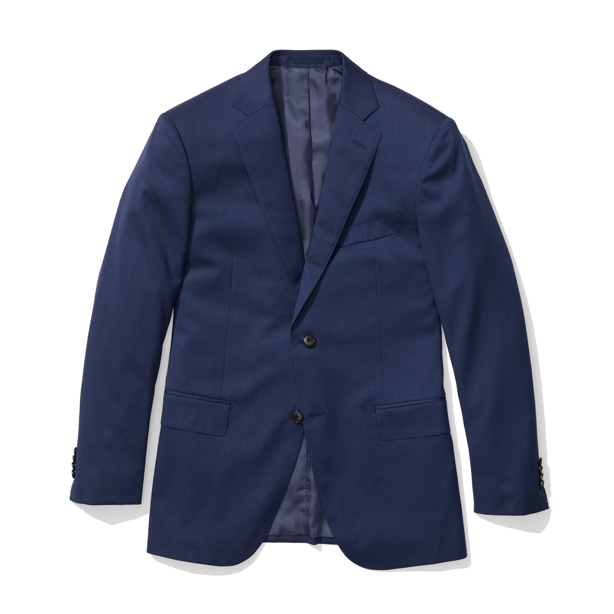 Beacon - Blue Sharkskin Italian Wool Suit