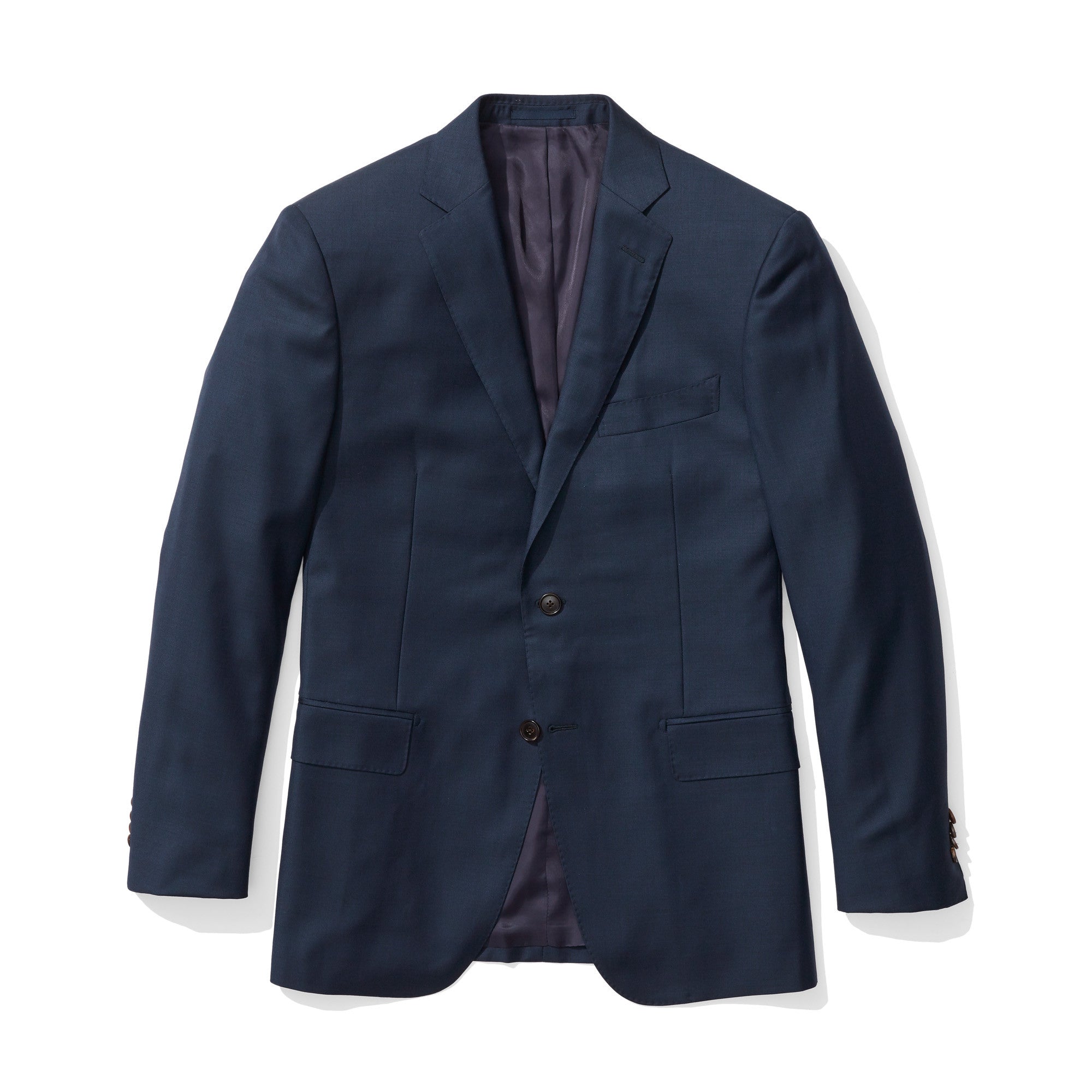 Hanover - Navy Sharkskin Italian Wool Suit